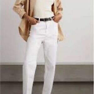 Toteme High-Rise tapered leg Jeans in White